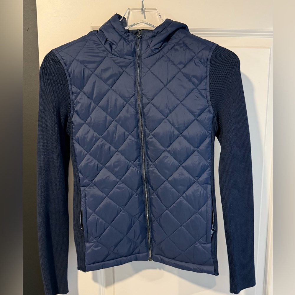 Long Sleeve full zip Liverpool Navy Quilted Jacket